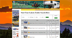 Desktop Screenshot of lakotausedhorsetrailerdealer.com